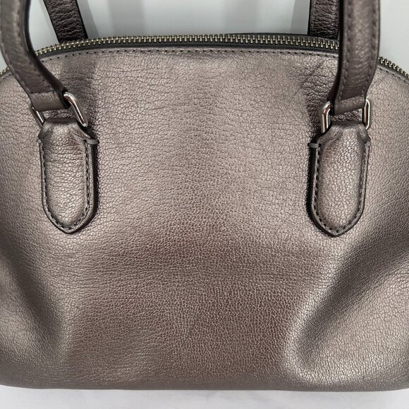 Kate Spade New York Metallic Leather Satchel with Crystal Embellishments - Picture 6 of 15